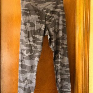 Athleta Gray Camouflage Leggings